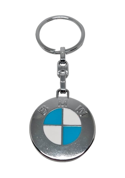 Bmw Uyumlu Metal Anahtarlık Çift Yönlü Dolgulu Krom Kaplamalı
