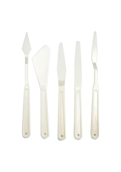 Tr Plastik Spatula Seti, 5 Parça, Boya Hazırlık Malzemesi