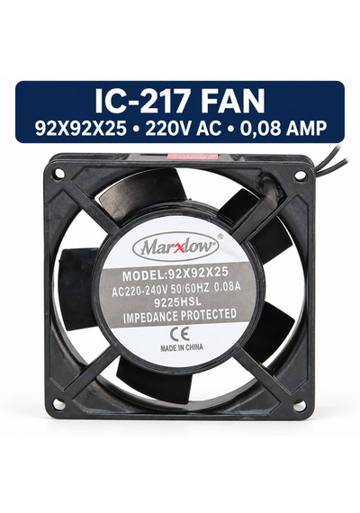 Marxlow 92x92x25 Mm 220v Ac 0,08a Kare Soğutma Fanı