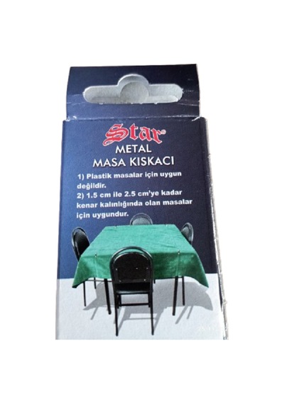 Osmanlı Metal Masa Kıskacı 1pk 4adet Kahveci Masa Kıskacı