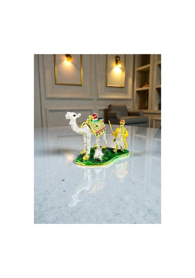 Yavrulu Kervan Deve Biblo 8 6 CM Renkli Taş Detaylı Yavrulu Kervan Deve Biblo 8 6 CM Renkli Taş Detaylı