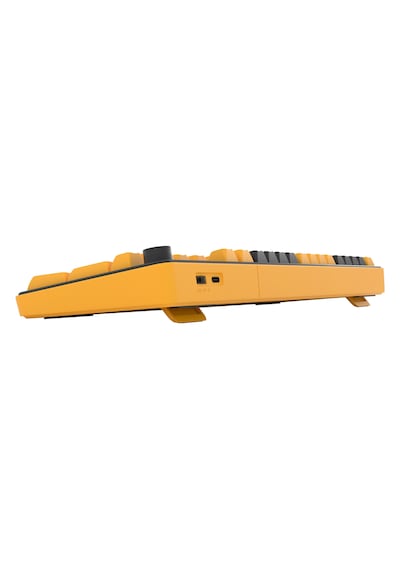 Hawk Gaming Hk258 Membrane Lcd Rgb Kablosuz/bluetooth Cyber Sarı Siyah Full Türkçe Gaming Klavye