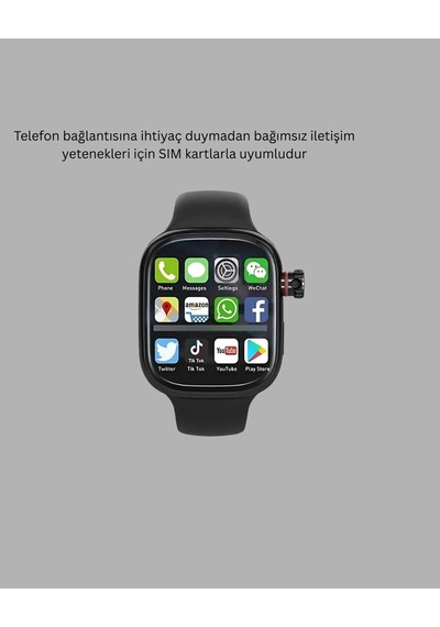 Sım Kartlı Akıllı Saat Adımsayar Ve Nabız Ölçerli Deri Kordon Tasarım