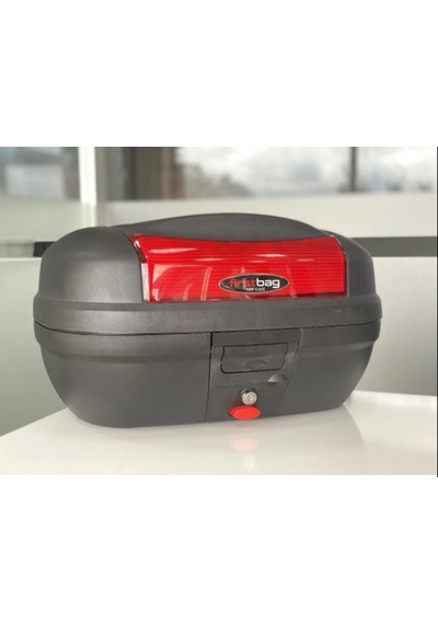 First Bag Motosiklet Çantası 48 Litre Kırmızı  Reflektörlü