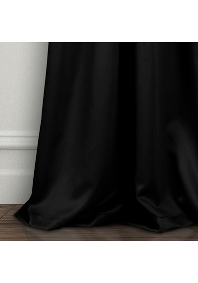 Ayrex Evdepo Home Karartma Blackout Pilesiz Tek Kanat Fon Perde Siyah 140 X 250 Cm Genel