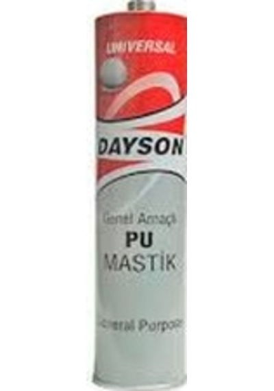 Dayson Ekstra Poliüretan Mastik Silikon Yapıştırıcı 280 ML 5'Li Siyah-Beyaz-Gri