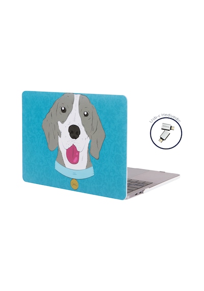 Apple Uyumlu MacBook Pro Kılıf 13inç M1-m2, Dog01nl Type-c'li Model A2338 A2289 A2251 A1706-08 A1989 A2159 İle Beyaz