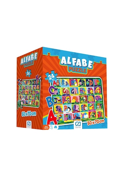Ca Ca Games Alfabe Yer Puzzle 50X70 Cm
