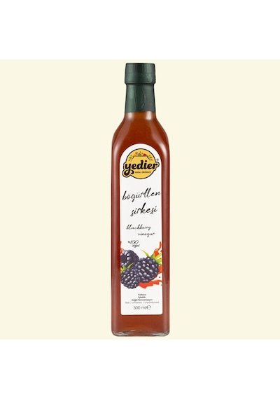 Yedierİçilebilir Doğal Fermantasyon Katkısız Böğürtlen Sirkesi 500 ML