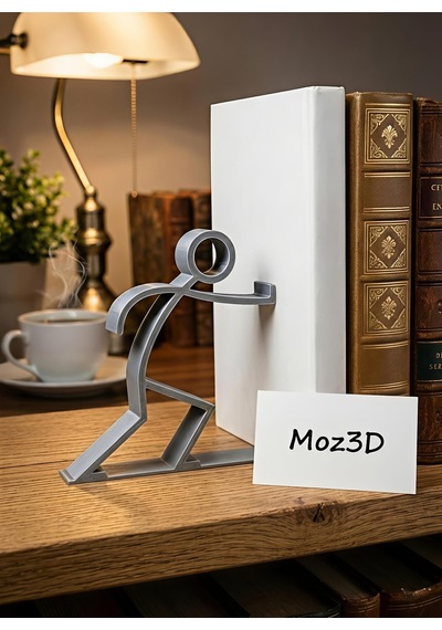 Stickman Figürlü Kitap Tutucu Modern Ve Eğlenceli Tasarım