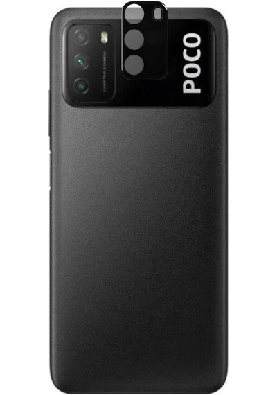 Ekılıf - Xiaomi Poco M3 Uyumlu - Kamera Lens Koruyucu 3d Kamera Camı - Şeffaf