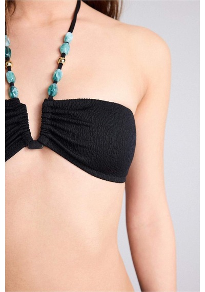 Defacto Regular Fıt Krinkıl Kumaş Bikini Üstü G3771ax26smbk81 Siyah-bk81