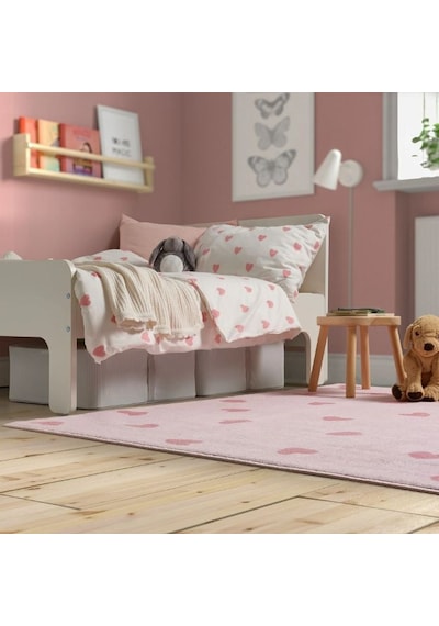 Ikea Barndröm Çocuk Oyun Halısı 133 X 160 Cm Pembe - Açık Pembe Çok Renkli