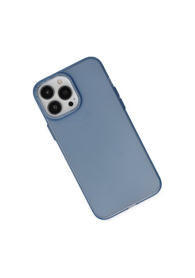 Apple iPhone Uyumlu 13 Pro Max Kılıf Modos Metal Kapak - Lacivert Bz8683140467609
