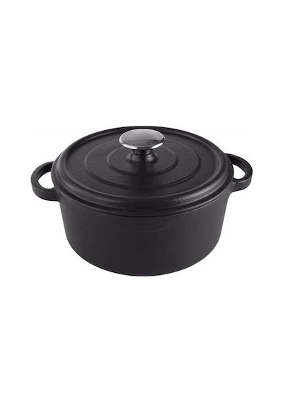 Porland Sapore Siyah Döküm Derin Tencere 20 Cm 04fst002567 Siyah