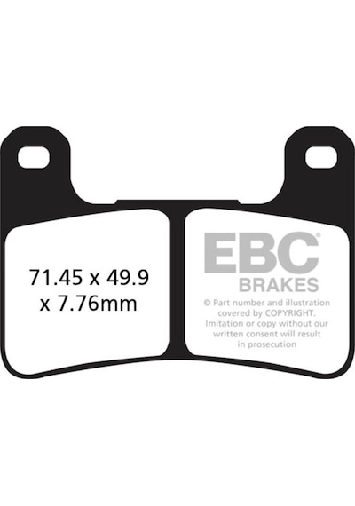 Ebc Fa379hh Kawasakı Zx10r ,z1000,versys1000,suzukı Gsxr600,750,dl1000 Sınter Ön Fr