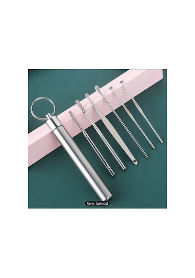 Yıwu Davul Küreği, Temizleme Çöpü Kulak Araçları, Paslanmaz Çelik Spiral Küreği 6 Lı Set