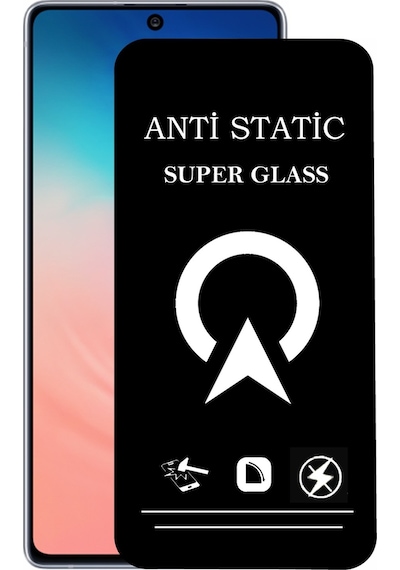Samsung Galaxy S 10 Lite ile Uyumlu Tam Kaplayan Anti Statik Safir Çizilmez Cam Ekran Koruyucu