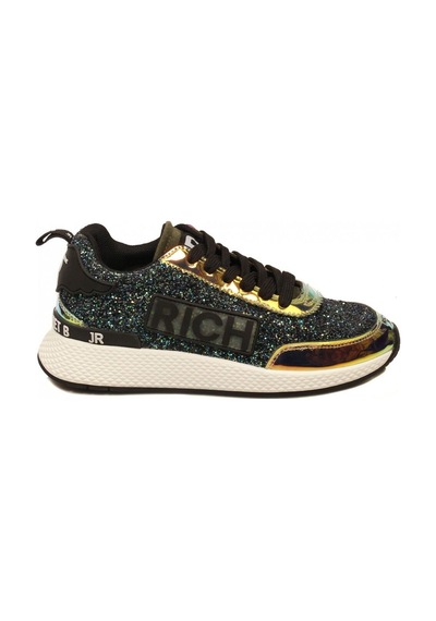 J. Richmond 106 C Petrol Rengi Simli Deri Kadın Sneacker Petrol