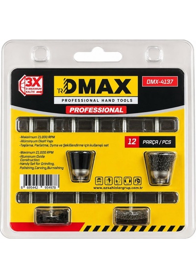 Dmax Dmx-4137 Taşlama Ve Fırçalama Gravür Seti 12 Parça