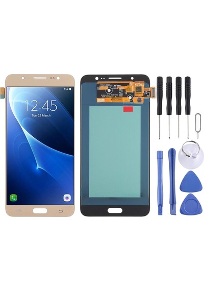 Samsung Galaxy Uyumlu  J7 2016 Lcd Ekran Dokunmatik Gold Sm-j710