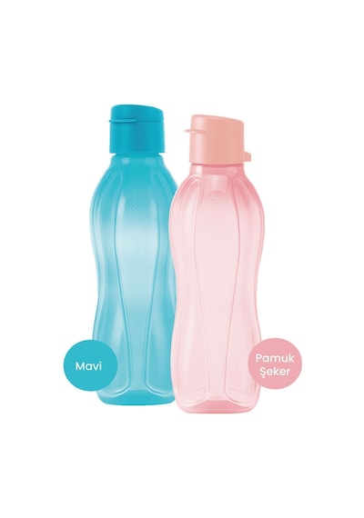 Eco Şişe 2li 500 Ml Suluk Mavi Ve Pamuk Şeker