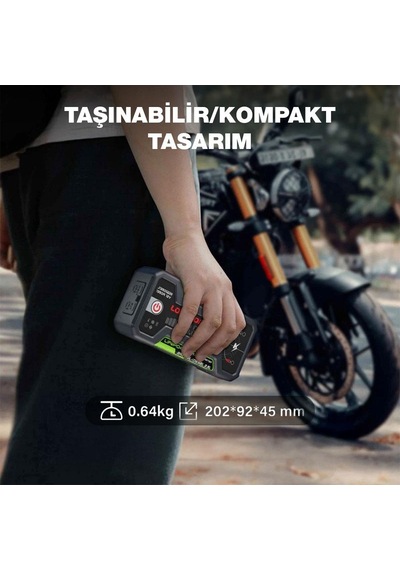 Lokithor J1350pro 12v 1350amp Lifepo4 Akıllı Akü Takviye + Powerbank + Led Lamba