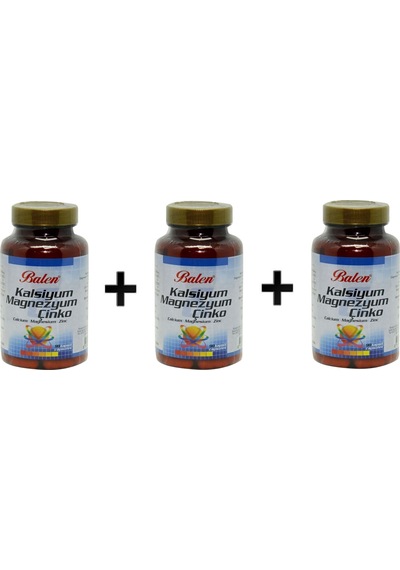 Balen Kalsiyum & Magnezyum & Çinko 709 Mg 90 Kapsül 3 Adet