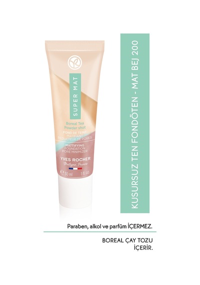 Yves Rocher Kusursuz Ten Mat Fondöten-30 Ml-mat Bej 200