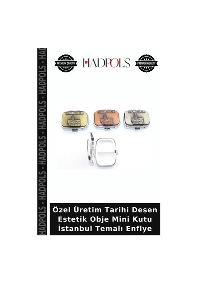 Özel Üretim Tarihi Desen Estetik Obje Mini Kutu İstanbul Temalı Enfiye