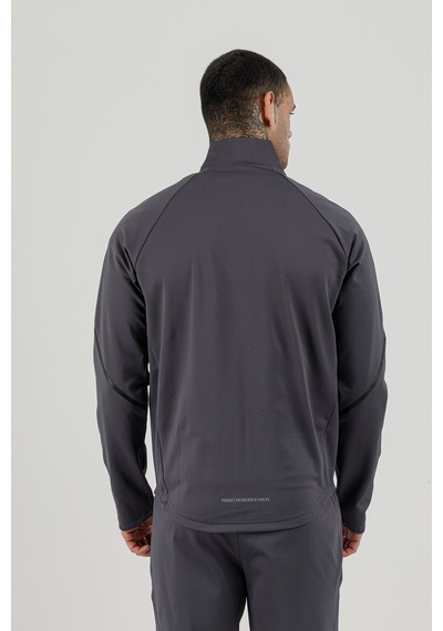 Airlife Power 22 Cr Line Tam Boy Fermuarlı Erkek Dik Yaka Sweatshirt Smoked Füme