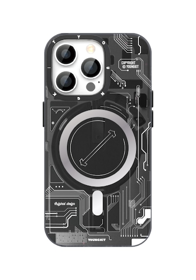 Youngkit Apple Uyumlu iPhone 14 Pro Kılıf Magsafe Şarj Özellikli YoungKit Technology Serisi Kapak Youngkit-TA82095