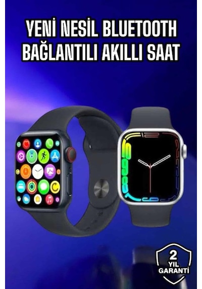 Akıllı Saat Amoled Ekran Yeni Nesil Bluetooth Bağlantılı