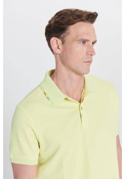 Ac&co Erkek Fıstık Yesıl Slim Fit Dar Kesim Polo Yaka Baskılı Pamuklu Tişört Ac&co Erkek Fıstık Yesıl Slim Fit Dar Kesim Polo Yaka Baskılı Pamuklu Tişört