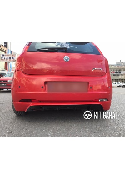 Kit Garaj Fiat Punto Grande Rieger Arka Ek Difüzör Siyah Plastik 2005-2009 Arka-difüzör-bodykit-ek-k