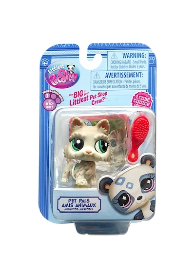 Hasbro Littlest Pet Shop Tekli Figür 00522 G7 81 Taraklı Gri Köpek Minişler