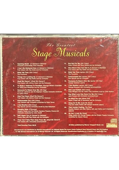 Plak Değildir Cd Dir Cd The Greatest Stage Musicals Cd Two Cd