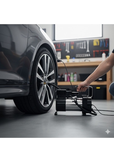 Araba Oto Araç Lastik Şişirme Pompası 150 Psi Gövde