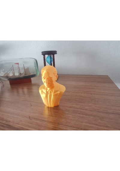 Gazi Mustafa Kemal Atatürk Büstü Heykeli Mini Büst 7cm Gold Renk 7 CM