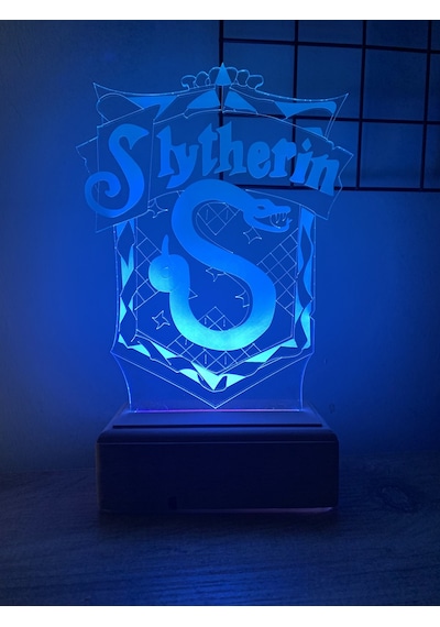Slytherin Harry Potter 16 Renk Gece Lambası