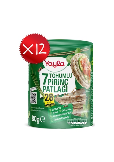 Yayla 7 Tohumlu Pirinç Patlağı 80 G X 12