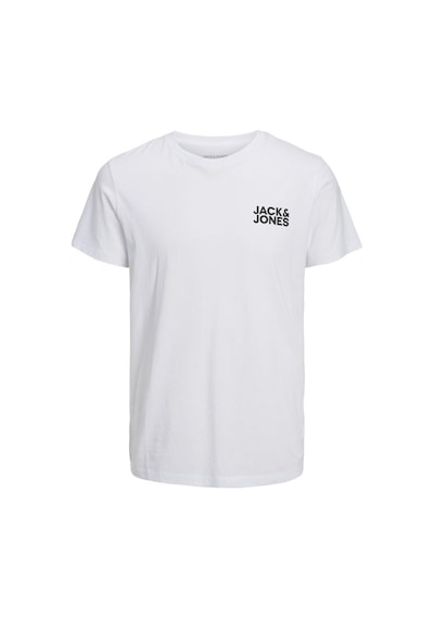 Jack & Jones Erkek T Shirt 12158505 Beyaz-siyah Beyaz-siyah
