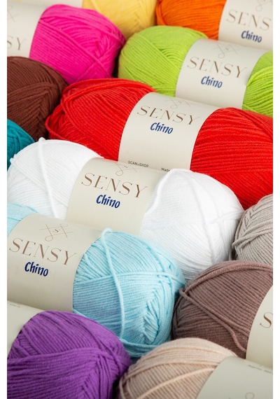 Sensy Chino El Örgü İpi Amigurumi İpi Kazak Bluz Hırka Yelek İp Tunik İpi Fuşya İp 100 Gr - 330 M