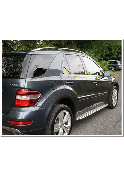 Woc Chrome Mercedes Ml Klasse W164 Krom Cam Çıtası 2006-2011 4 Pa