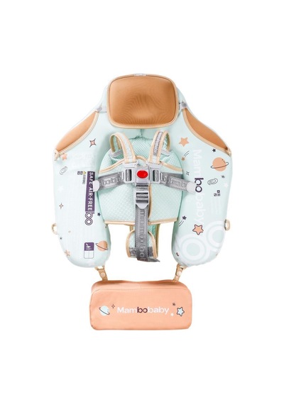 Mambobaby Yüzme Simidi - Outer Space, Katlanabilir, Emniyetli, Gölgelikli Ve Ayak Destekli