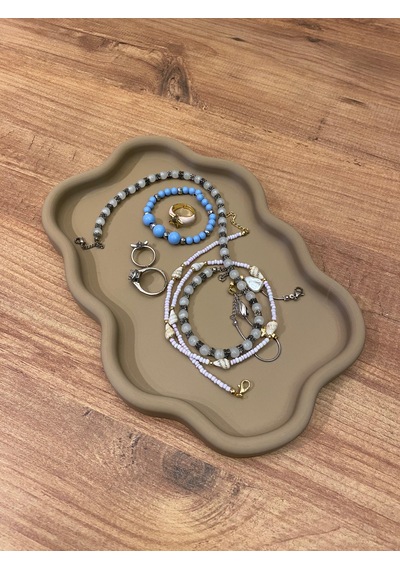 Çok Amaçlı Dekoratif Tepsi Brown