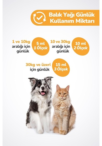 Kediler Ve Köpekler Için Balık Yağı 200ml Omega 3 Ve 6 Takviyesi Tüy Ve Cilt Sağlığı Tamamlayıcı