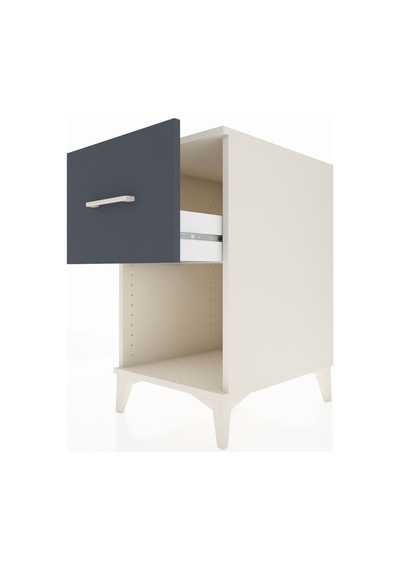 Kronos Komodin Tek Çekmeceli 44x59x80 Aytaşı-antrasit Aytaşı