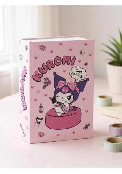 Kuromi Figürlü Çelik Kilitli Pembe Para Kasası