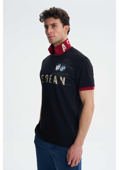 AR-MA Arma Erkek Regular Fit Likralı Pike Polo Yaka Tişört Y27374308601 001